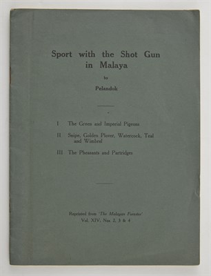 Lot 242 - PELANDOK [=FOENANDER, E. C.] Sport with the...