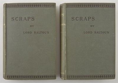 Lot 278 - SALTOUN, [ALEXANDER FRASER], Lord Scraps or...
