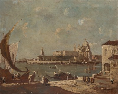 Lot 31 - Follower of Francesco Guardi View of the...