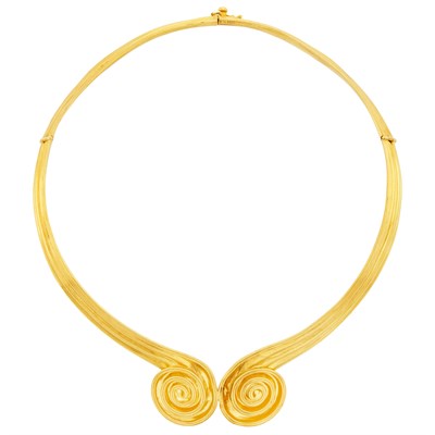 Lot 353 - Gold Collar Necklace, Ilias Lalaounis