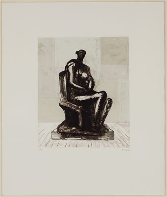 Lot 112 - Henry Moore (1898-1986) SEATED FIGURE (CRAMER...