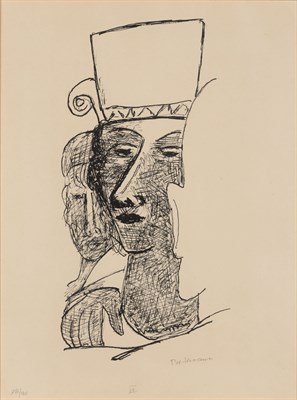 Lot 9 - Max Beckmann (1884-1950) TANZPAAR (DANCING...
