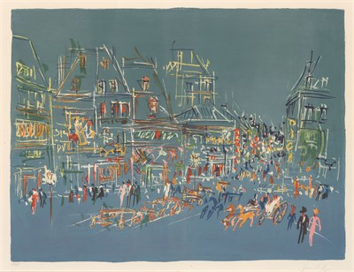 Lot 121 - Jean Dufy (1888-1964) PLACE PIGALLE, LA NUIT...