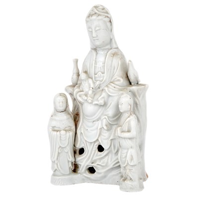 Lot 33 - Chinese Blanc de Chine Figure of Guanyin...