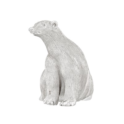 Lot 722 - Platinum Polar Bear Brooch, Henry Dunay