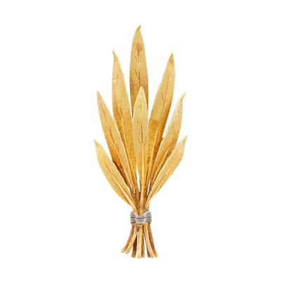 Lot 106 - Two-Color Gold Bouquet Clip-Brooch, Mario Buccellati