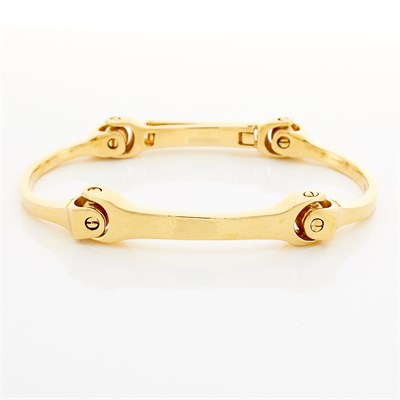Lot 1199 - Gold Stirrup Bracelet