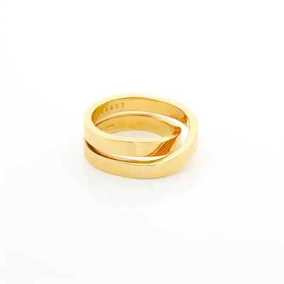 Lot 1342 - Gold 'Nouvelle Vague' Ring, Cartier