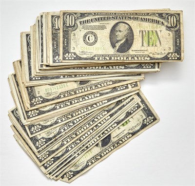 Lot 14 - United States 1934 $10 Federal Reserve Notes...