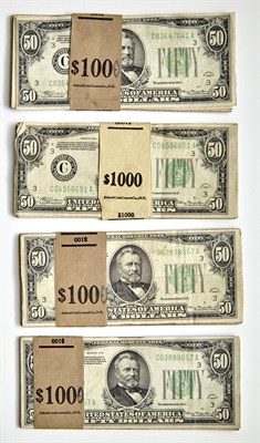 Lot 19 - United States 1934 $50 Federal Reserve Notes...