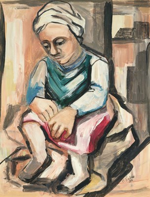 Lot 123 - Charles Sebree American, 1914-1985 Seated...