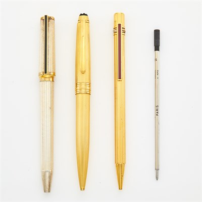 Lot 1767 - Three Pens, Cartier, Mont Blanc, Dunpont