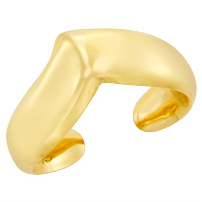 Lot 275 - Gold 'Wing' Cuff Bangle Bracelet, Tiffany & Co., Elsa Peretti