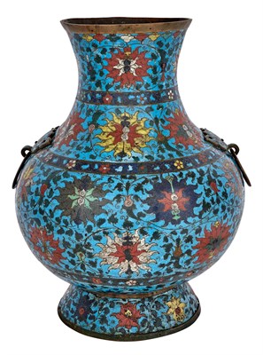 Lot 23 - Chinese Cloisonne Vase Ming Dynasty The hu...