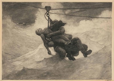 Lot 83 - Winslow Homer (1836-1910) THE LIFE LINE...