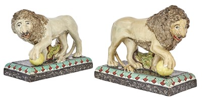 Lot 1069 - Pair of Staffordshire Pearlware Figures of...
