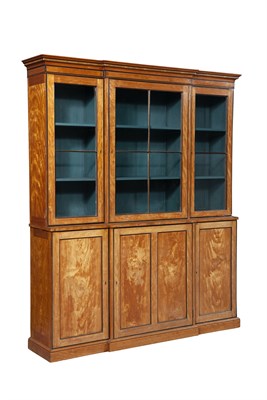 Lot 1118 - George III Style Satinwood and Part-Ebonized...