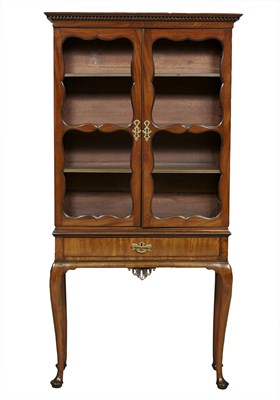 Lot 1090 - George II Mahogany Cabinet on Stand In two...