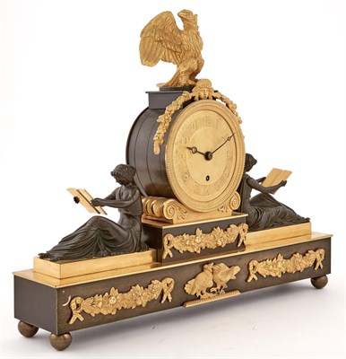 Lot 381 - Empire Style Gilt and Patinated Bronze Figural...