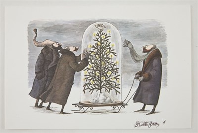 Lot 178 - GOREY, EDWARD [Christmas Card "Tree Delivery"]....