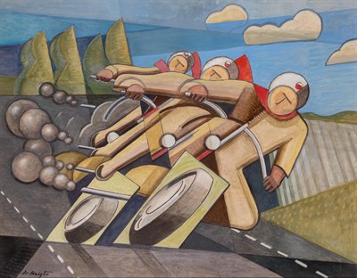 Lot 39 - Bela de Kristo Hungarian, 1920-2006 Le Motards,...