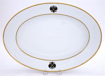 Lot 290 - Russian Porcelain Platter from the Coronation...