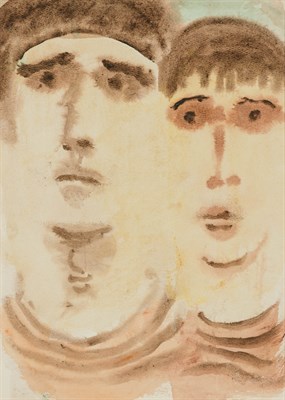 Lot 140 - Albert Kotin American, 1907-1980 (i) Two Faces...