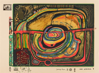 Lot 84 - Friedensreich Hundertwasser (1928-2000) LOOK...