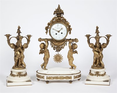 Lot 365 - Assembled Louis XVI Style Gilt-Bronze and...