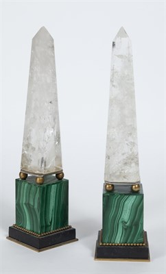 Lot 303 - Pair of Neoclassical Style Rock Crystal and...