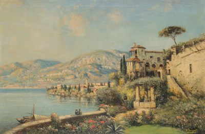 Lot 11 - Nicholas Briganti Italian, 1861-1944 Coastal...