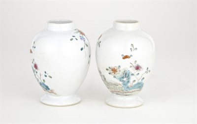Lot 57 - Pair of Chinese Famille Rose Glazed Porcelain...