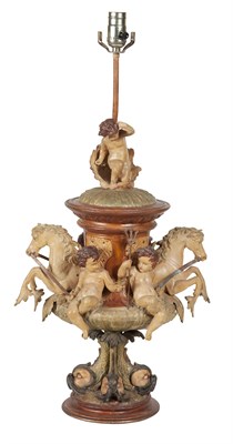 Lot 142 - Renaissance Style Cold-Painted Metal Figural...