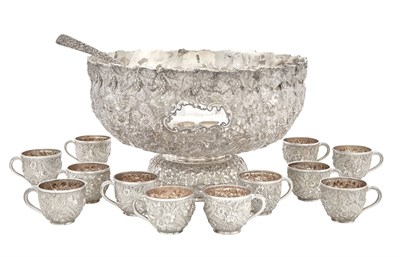 Lot 133 - Baltimore Sterling Silver Punch Set Hennegan...