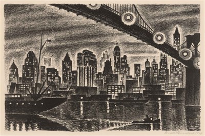 Lot 155 - Arnold Rönnebeck (1885-1947) SKYLINE,...