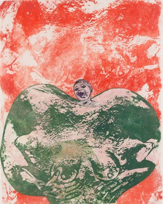 Lot 106 - Nancy Spero American, 1926-2009 Crying Woman -...