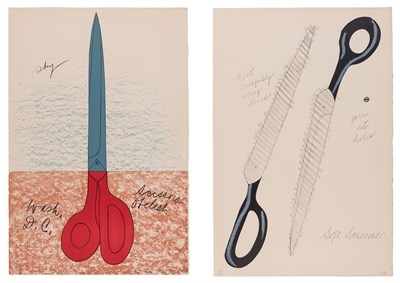 Lot 125 - Claus Oldenburg (b. 1929) SCISSORS AS MONUMENT;...
