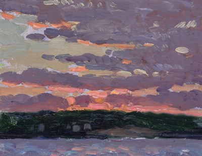 Lot 66 - Gifford Beal American, 1879-1956 Pink Sky...