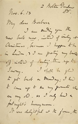 Lot 74 - POTTER, BEATRIX Two autograph letters signed...