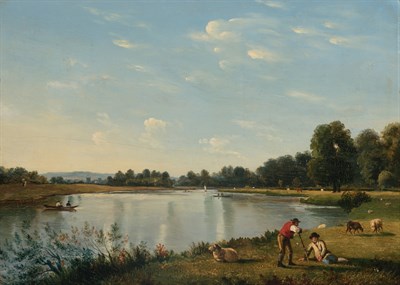 Lot 57 - William Havell English, 1782-1857 The River...