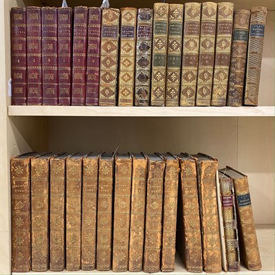 Lot 117 - [BINDINGS] Approximately thirty leatherbound...