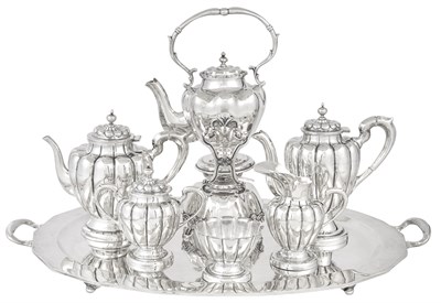 Lot 189 - Mexican Sterling Silver Coffee and Tea Service...