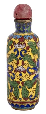 Lot 171 - Chinese Cloisonné Snuff Bottle 19th Century Of...