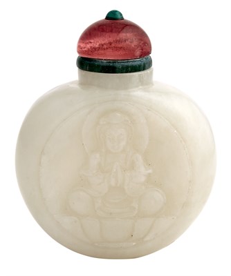 Lot 169 - Chinese White Jade Snuff Bottle 18th/19th...