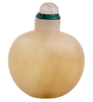 Lot 176 - Chinese Light Brown Glass Snuff Bottle 19th...