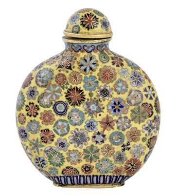 Lot 155 - Chinese Cloisonne Snuff Bottle 19th Century Of...