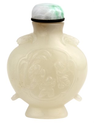 Lot 158 - Chinese White Jade Snuff Bottle 18th/19th...