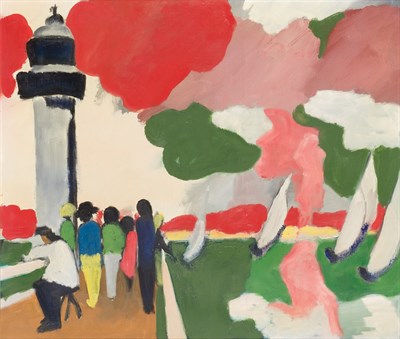 Lot 88 - 20th Century School By the Shore Oil on canvas...