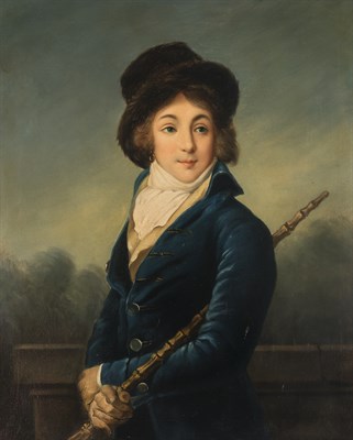 Lot 20 - British School 19th Century Young Man with Top...