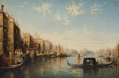 Lot 57 - Italian School 19th/20th Century Venice Oil on...